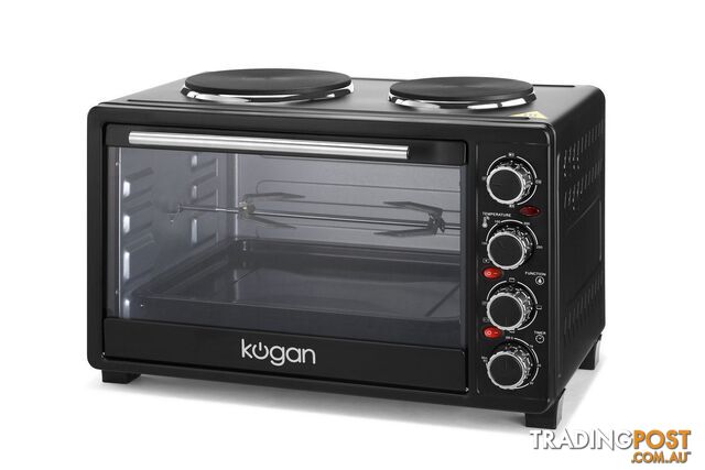Kogan 33L Electric Oven with Hotplates - Kogan - KA33LELOVENA