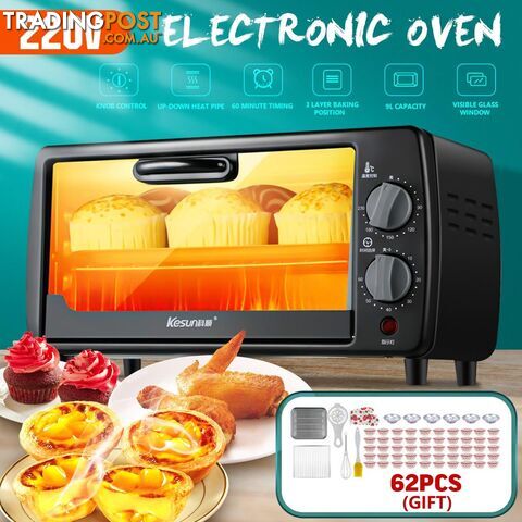 9L 220V 600W Mini Electric Toaster Oven Breakfast Machine Home kitchen Modern Oven +Baking Tray+Grilled Net - MRH-y4A0pHP94jPf