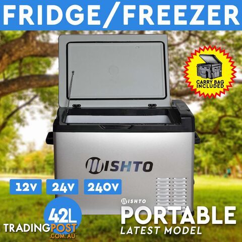 42L Portable Fridge Freezer 12V/24V/240V Camping Car Boating Caravan Bar Fridge - Mishto - BIT-KE42