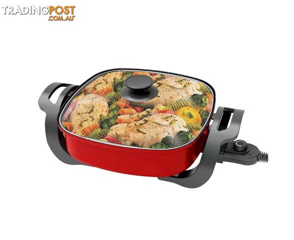 TODO 1500W Electric Frying Pan Skillet Multi Function Cooker Red Xj-12201 - Todo - 09352838001249 - PNT-PNT-XJ-12201-RED