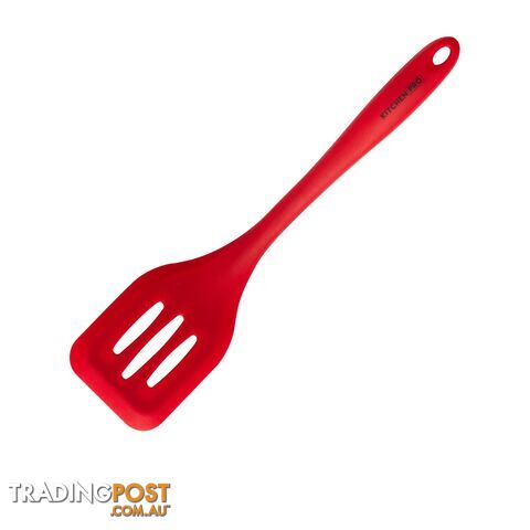 Kitchen Pro Oslo Silicone Slotted Turner Red - 00735850540238 - KWH-307943