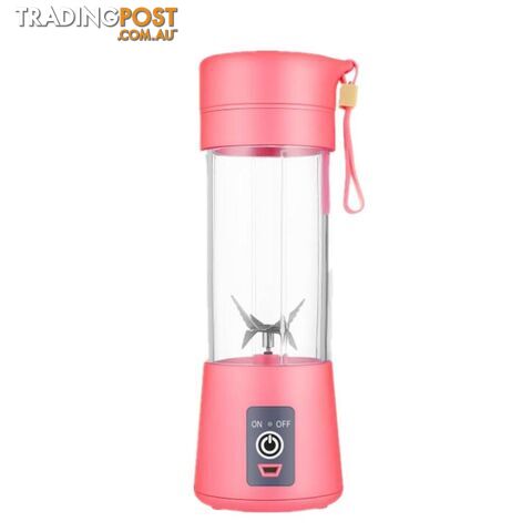 USB Rechargeable Portable Easy Blender Mini Juicer Multi-Function USB Charging Juice Cup Fruit Electric Juice Mixing Cup - 00775821402271 - CCG-LXM2386-PINK