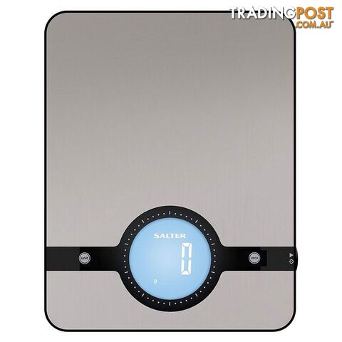 Salter Geo Electronic Kitchen Scale Stainless Steel Portable Food Weigh/Weigher - Salter - 5010777135145 - KXG-1240SSDR