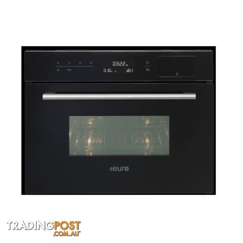 Euro Appliances Oven Steam & Microwave & Grill 45cm Black EO45SMWB - Euro Appliances - 9347726018560 - BDO-EO45SMWB