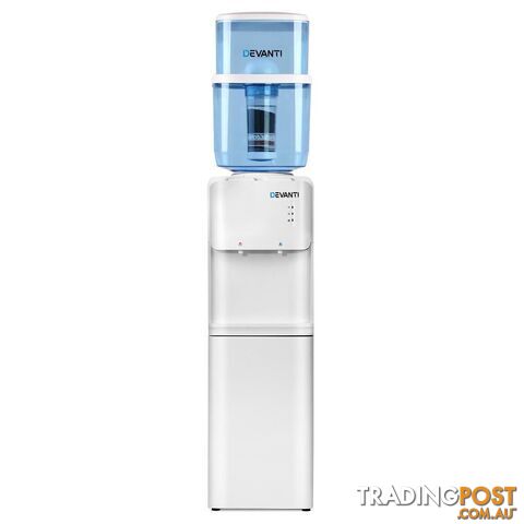Devanti 22L Water Cooler Dispenser Top Loading Hot Cold Taps Filter Purifier Bottle - Devanti - 9350062245781 - ESO-WD-5312-22BP-WH