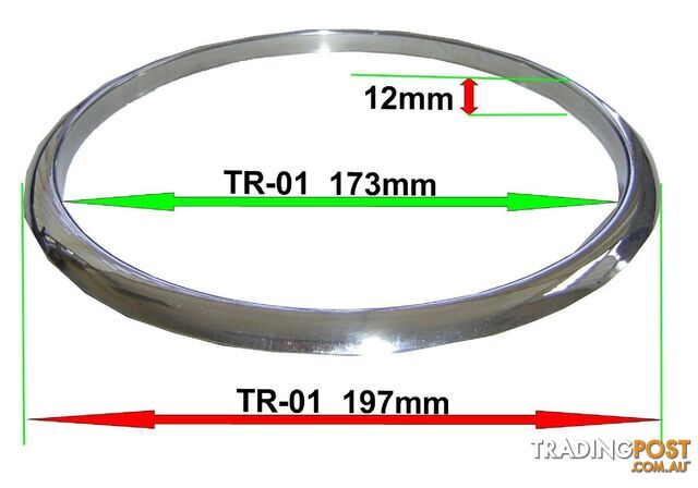Trim Ring | TR-01 / 545-1-907 / FV11A000 | Suits HP-01 + DP-01 - PKD-TR-01