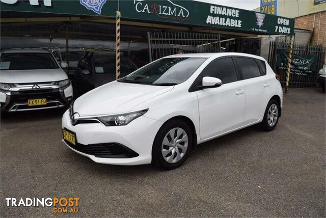 2018 TOYOTA COROLLA ASCENT ZRE182R MY17 HATCH, 5 DOORS, 5 SEATS