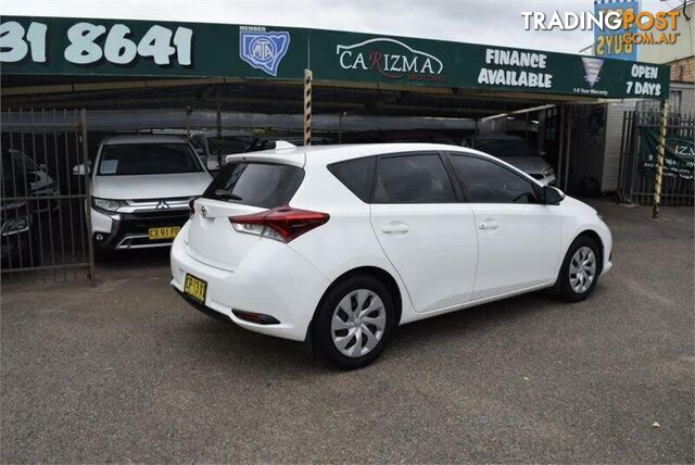 2018 TOYOTA COROLLA ASCENT ZRE182R MY17 HATCH, 5 DOORS, 5 SEATS