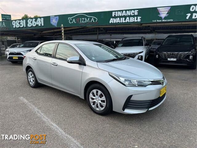 2019 TOYOTA COROLLA ASCENT ZRE172R MY17 SEDAN