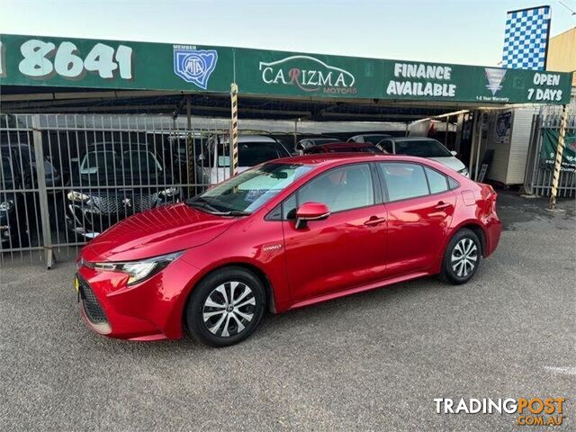 2020 TOYOTA COROLLA ASCENT SPORT (HYBRID) ZWE211R SEDAN, 4 DOORS, 5 SEATS