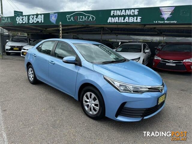 2018 TOYOTA COROLLA ASCENT ZRE172R MY17 SEDAN, 4 DOORS, 5 SEATS