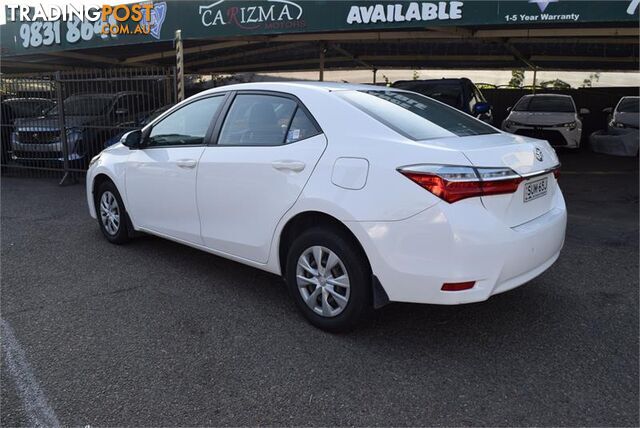 2018 TOYOTA COROLLA ASCENT ZRE172R MY17 SEDAN