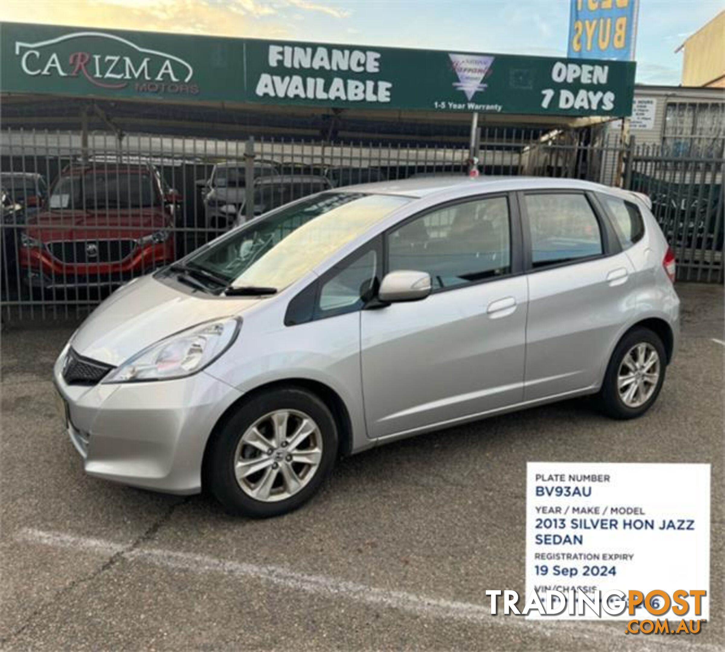 2013 HONDA JAZZ VIBE GE MY12 HATCH