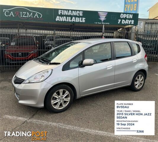 2013 HONDA JAZZ VIBE GE MY12 HATCH