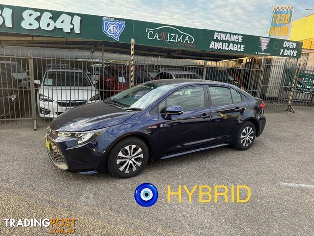 2020 TOYOTA COROLLA ASCENT SPORT (HYBRID) ZWE211R SEDAN, 4 DOORS, 5 SEATS