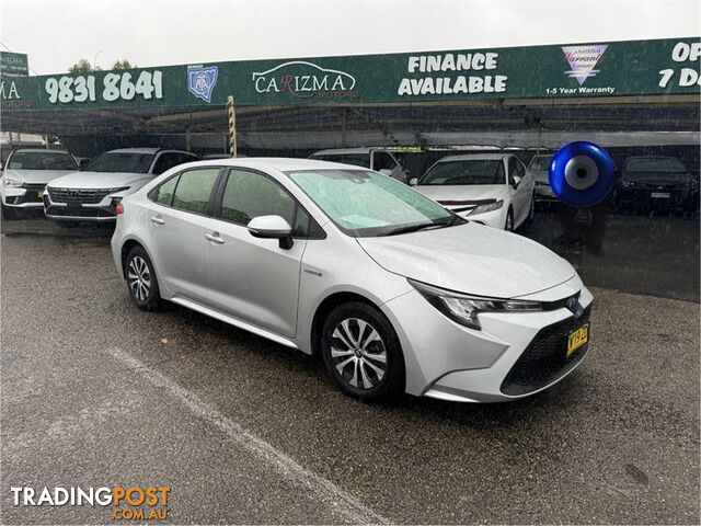 2019 TOYOTA COROLLA ASCENT SPORT (HYBRID) ZWE211R SEDAN, 4 DOORS, 5 SEATS