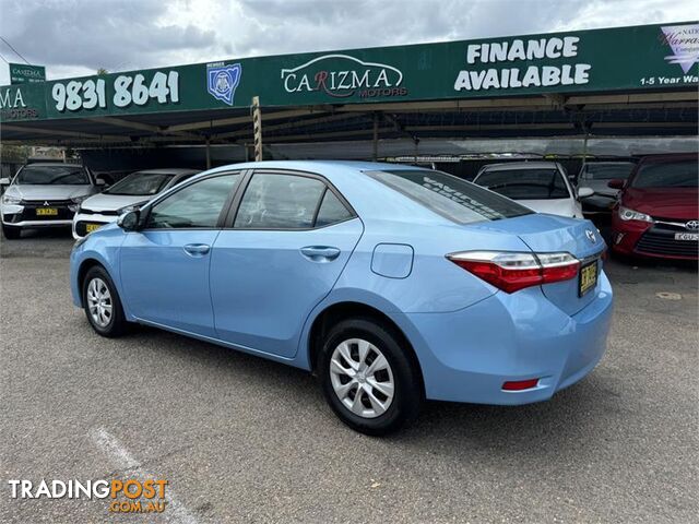 2018 TOYOTA COROLLA ASCENT ZRE172R MY17 SEDAN, 4 DOORS, 5 SEATS