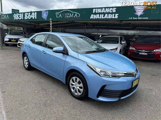 2018 TOYOTA COROLLA ASCENT ZRE172R MY17 SEDAN, 4 DOORS, 5 SEATS