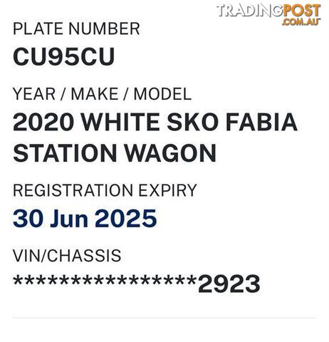 2020 SKODA FABIA 81 TSI NJ MY20 WAGON, 4 DOORS, 5 SEATS