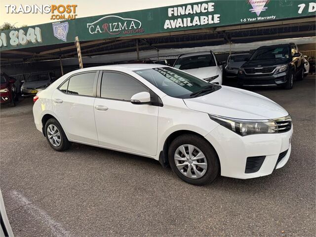 2016 TOYOTA COROLLA ASCENT ZRE172R SEDAN, 4 DOORS, 5 SEATS