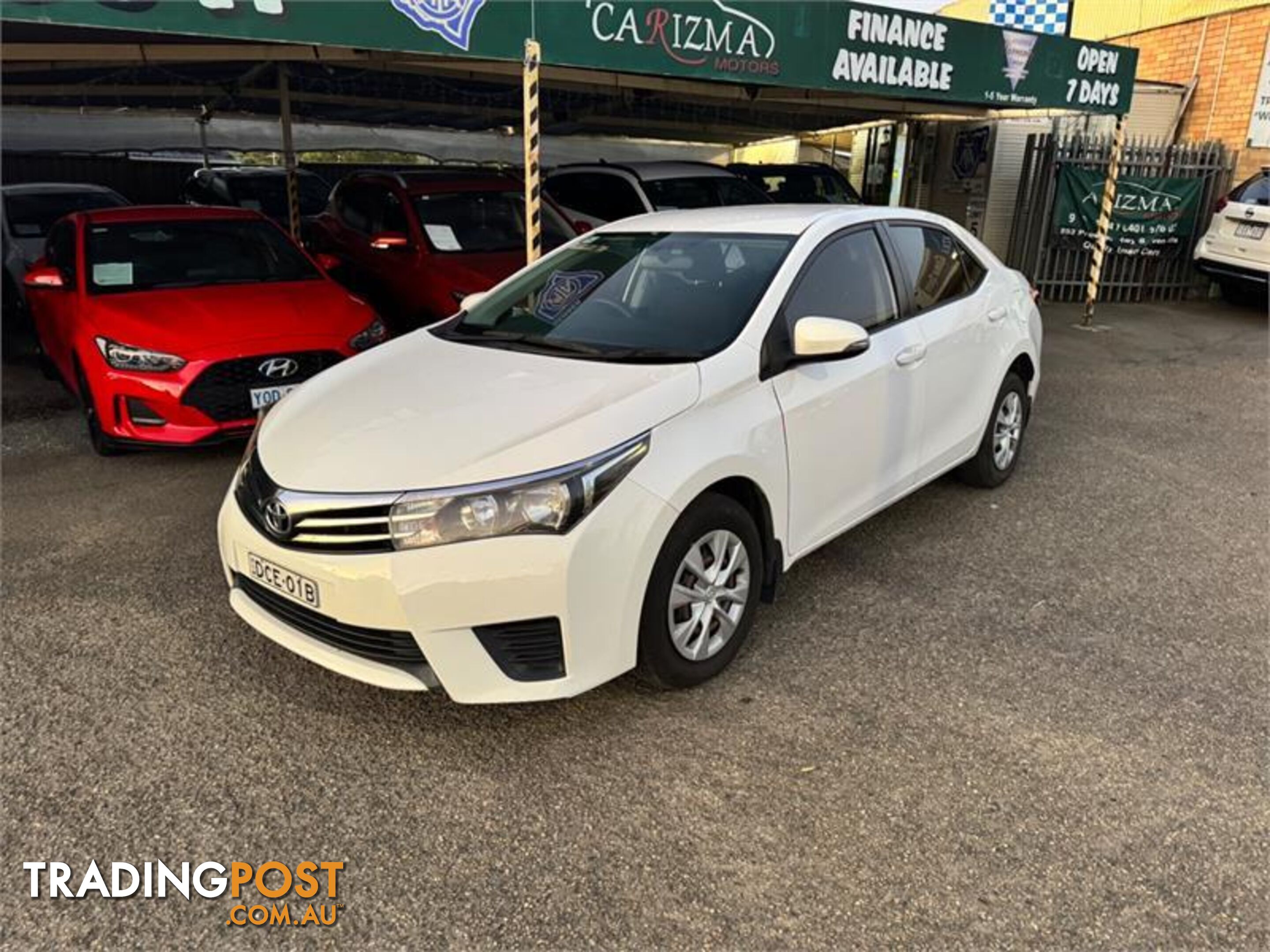 2016 TOYOTA COROLLA ASCENT ZRE172R SEDAN, 4 DOORS, 5 SEATS