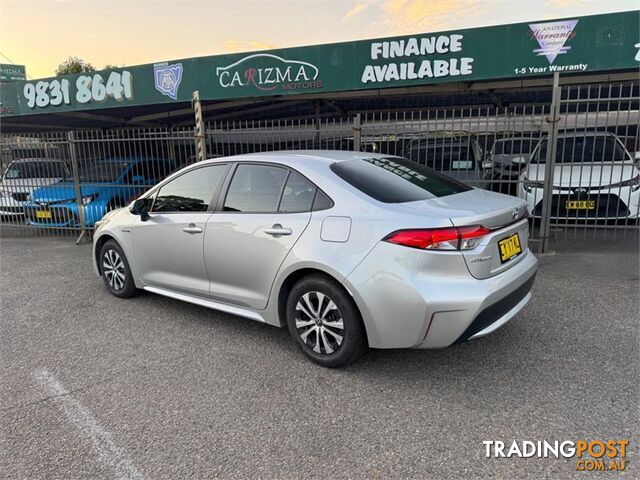 2020 TOYOTA COROLLA ASCENT SPORT (HYBRID) ZWE211R SEDAN