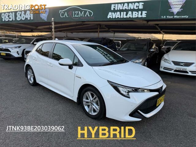 2021 TOYOTA COROLLA ASCENT SPORT HYBRID ZWE211R 5D HATCHBACK