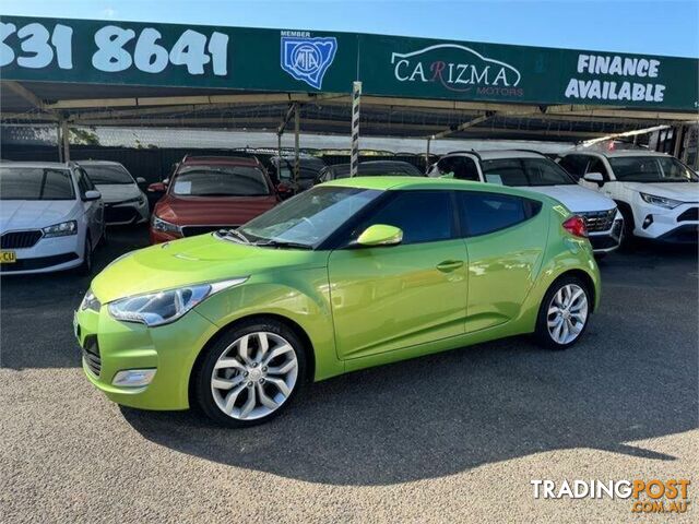 2012 HYUNDAI VELOSTER  FS MY13 HATCH, 3 DOORS, 4 SEATS