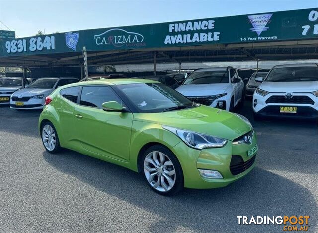 2012 HYUNDAI VELOSTER  FS MY13 HATCH, 3 DOORS, 4 SEATS