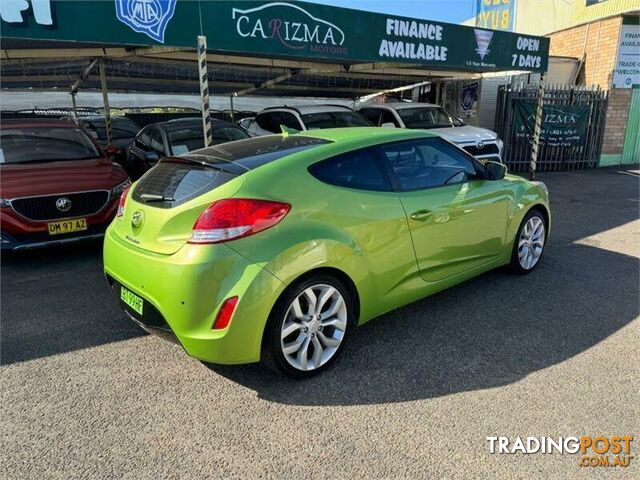 2012 HYUNDAI VELOSTER  FS MY13 HATCH, 3 DOORS, 4 SEATS