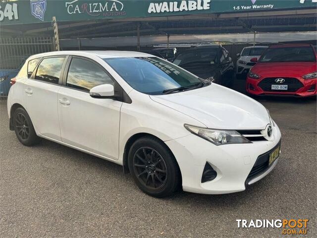 2015 TOYOTA COROLLA ASCENT ZRE182R HATCHBACK