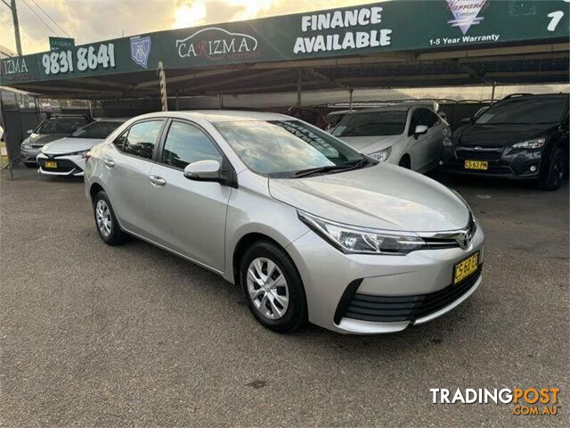 2018 TOYOTA COROLLA ASCENT ZRE172R MY17 SEDAN, 4 DOORS, 5 SEATS