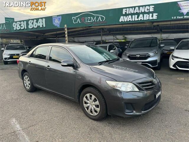 2012 TOYOTA COROLLA ASCENT ZRE152R MY11 SEDAN, 4 DOORS, 5 SEATS