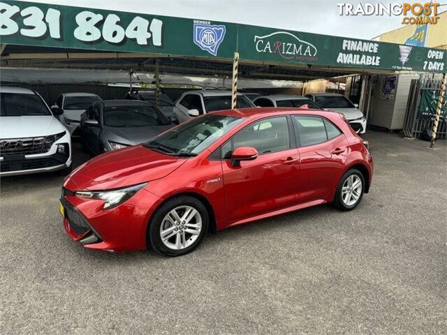 2019 TOYOTA COROLLA ASCENT SPORT (HYBRID) ZWE211R HATCH, 5 DOORS, 5 SEATS