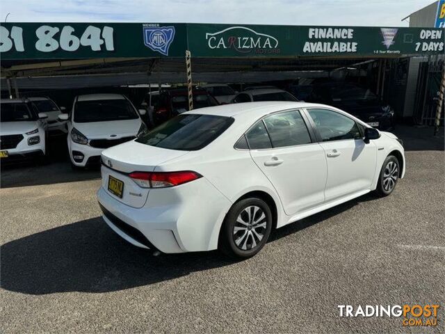 2021 TOYOTA COROLLA ASCENT SPORT (HYBRID) ZWE211R SEDAN, 4 DOORS, 5 SEATS