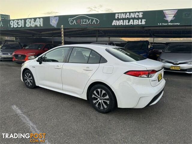 2021 TOYOTA COROLLA ASCENT SPORT (HYBRID) ZWE211R SEDAN, 4 DOORS, 5 SEATS