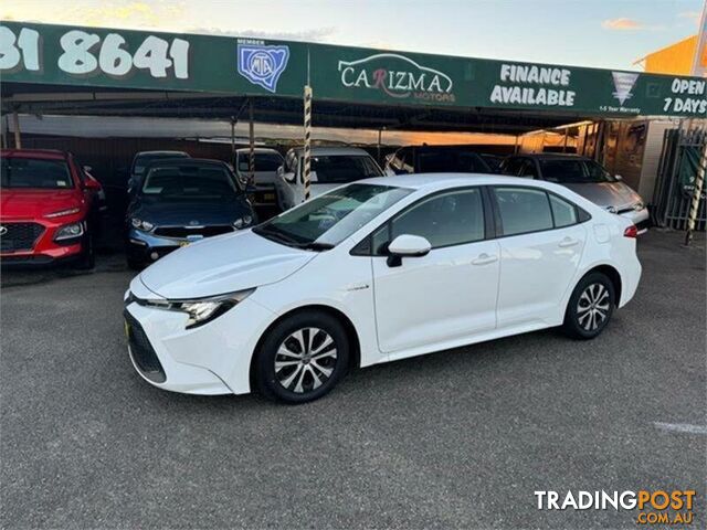 2021 TOYOTA COROLLA ASCENT SPORT (HYBRID) ZWE211R SEDAN, 4 DOORS, 5 SEATS