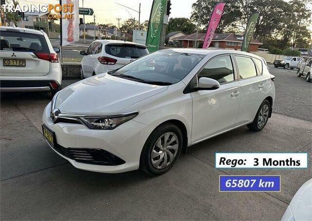 2018 TOYOTA COROLLA ASCENT ZRE182R MY17 HATCH