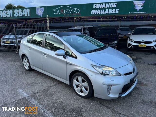 2014 TOYOTA PRIUS I-TECH HYBRID ZVW30R MY12 HATCHBACK