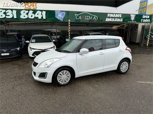 2015 SUZUKI SWIFT GL FZ HATCH, 5 DOORS, 5 SEATS