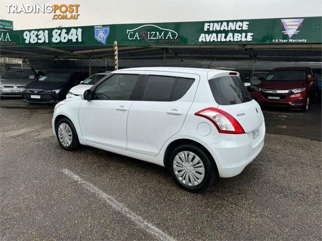 2015 SUZUKI SWIFT GL FZ HATCH, 5 DOORS, 5 SEATS