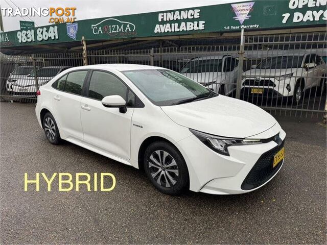 2020 TOYOTA COROLLA ASCENT SPORT (HYBRID) ZWE211R SEDAN, 4 DOORS, 5 SEATS