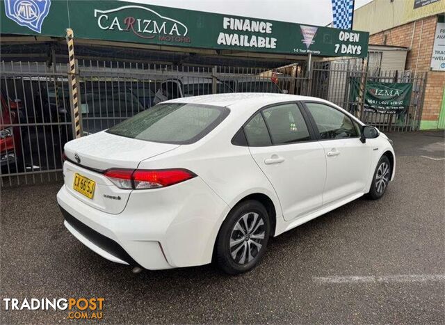 2020 TOYOTA COROLLA ASCENT SPORT (HYBRID) ZWE211R SEDAN