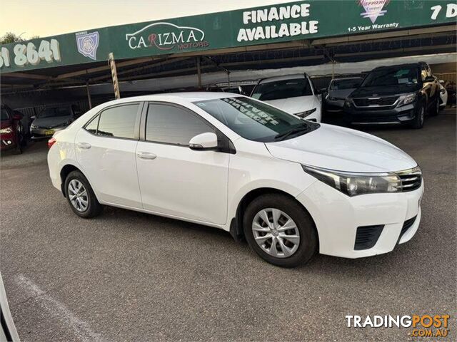 2016 TOYOTA COROLLA ASCENT ZRE172R SEDAN, 4 DOORS, 5 SEATS