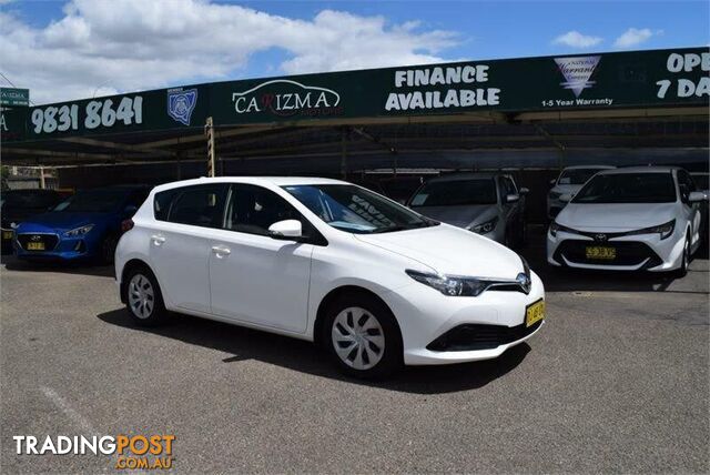 2018 TOYOTA COROLLA ASCENT ZRE182R MY17 HATCH