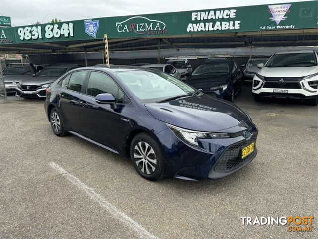 2020 TOYOTA COROLLA ASCENT SPORT (HYBRID) ZWE211R SEDAN, 4 DOORS, 5 SEATS