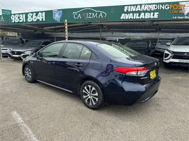 2020 TOYOTA COROLLA ASCENT SPORT (HYBRID) ZWE211R SEDAN, 4 DOORS, 5 SEATS