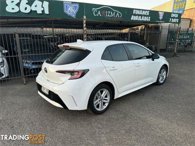 2019 TOYOTA COROLLA ASCENT SPORT MZEA12R HATCH, 5 DOORS, 5 SEATS