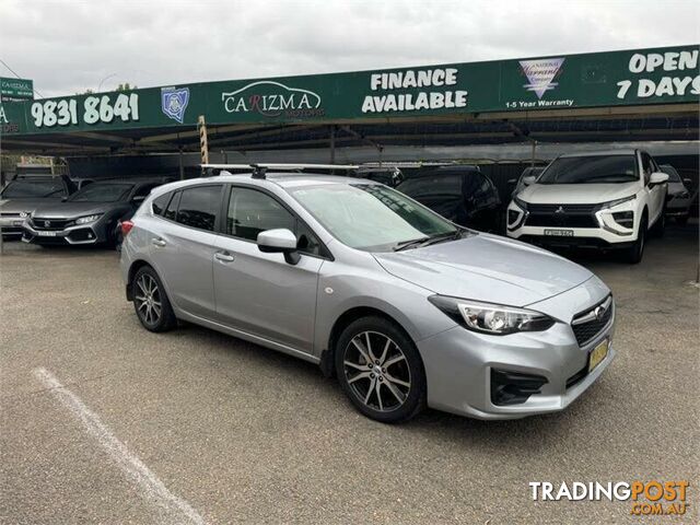 2017 SUBARU IMPREZA 2.0I (AWD) MY18 HATCH, 5 DOORS, 5 SEATS