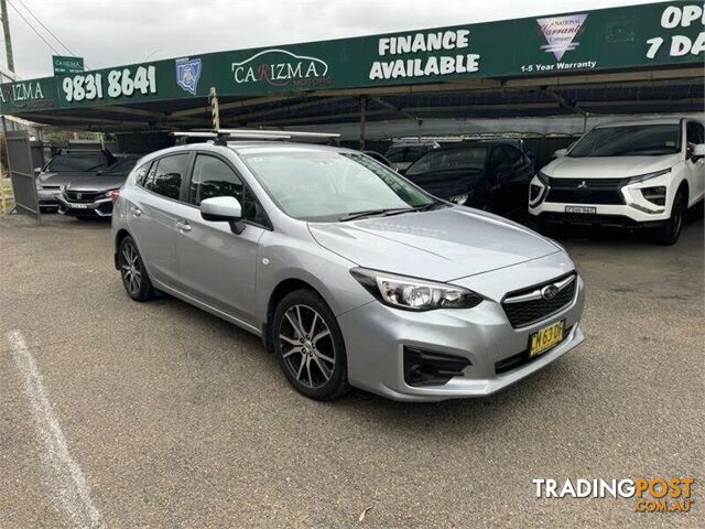 2017 SUBARU IMPREZA 2.0I (AWD) MY18 HATCH, 5 DOORS, 5 SEATS